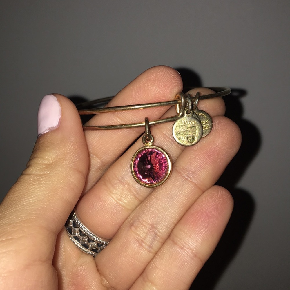 Alex and Ani October birthstone bangle